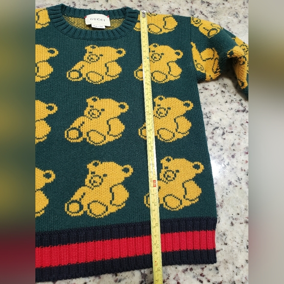 Gucci Kids size 4 Teddy Bear Sweater - Picture 5 of 11